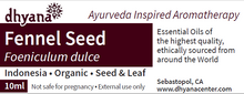 Load image into Gallery viewer, FENNEL SEED EO